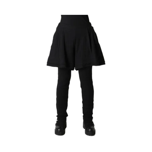 Wool Gauze Leggings Attached Pants