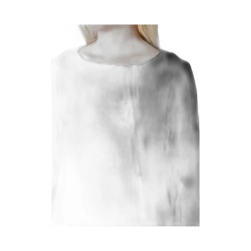 Wool Gauze Frilled Dress