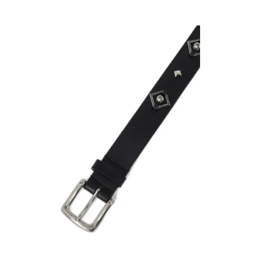 Oil Tanned Leather Square Dots Belt