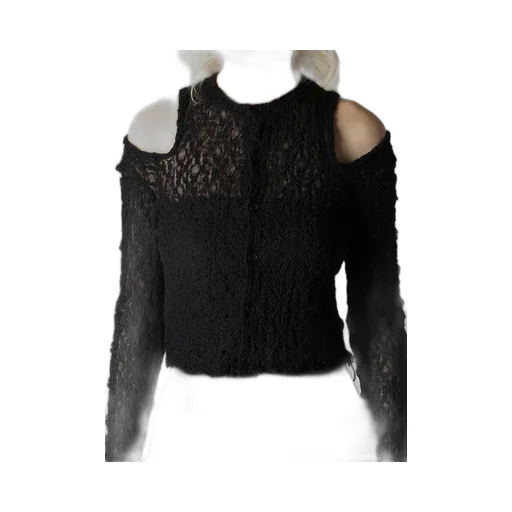 Flower Shirring Slit Cardigan