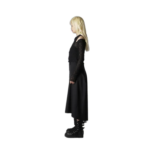 Flower Shirring Slit Cardigan