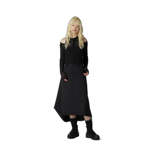 Flower Shirring Slit Cardigan