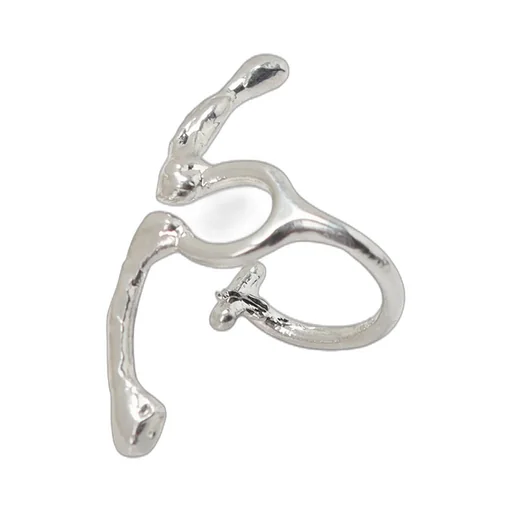 Brass Flame Lip Cuff