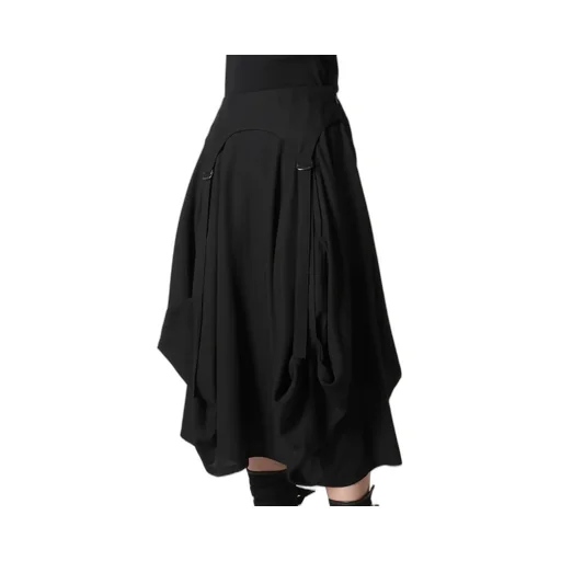 Poplin Skirt With D-Rings