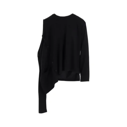 Plain Stitch 2Way Long Sleeve T-Shirt