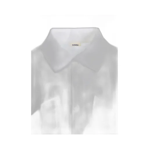 Soft Lawn Elbow Slit Long Shirt