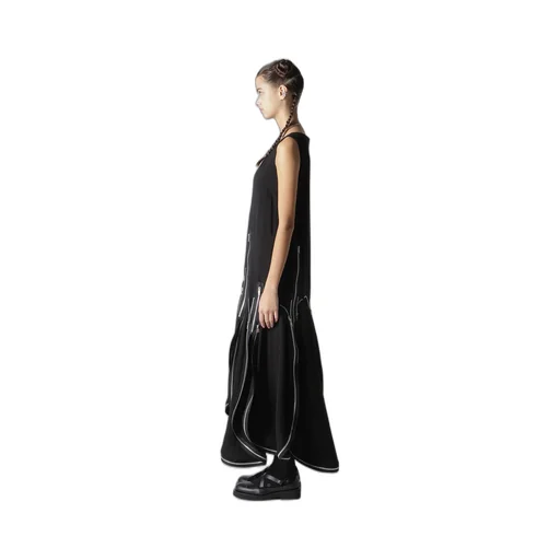Hard Twist Gabardine Zip Dress