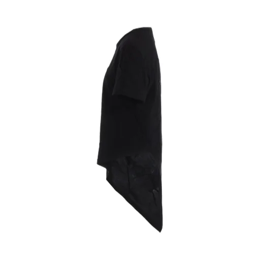 Tuck Jacquard Square Hem T-Shirt
