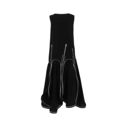 Hard Twist Gabardine Zip Dress