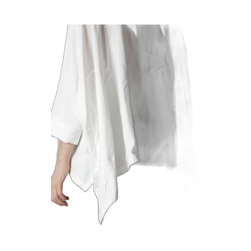 Tuck Jacquard Big Square T-Shirt