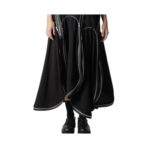 Hard Twist Gabardine Zip Dress