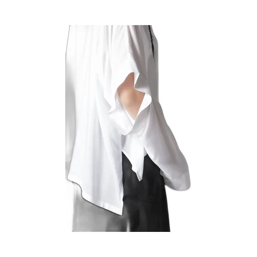 Soft Lawn Elbow Slit Shirt
