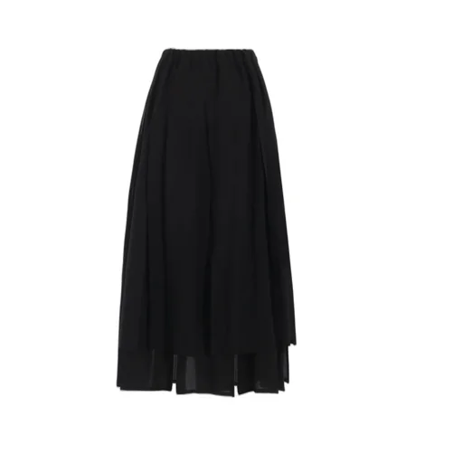 Poplin Paneled Skirt