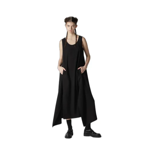 Double Satin Slit Dress