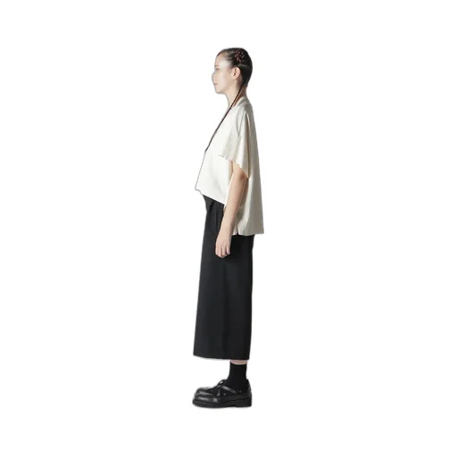 Natural Smooth Square Zip T-Shirt