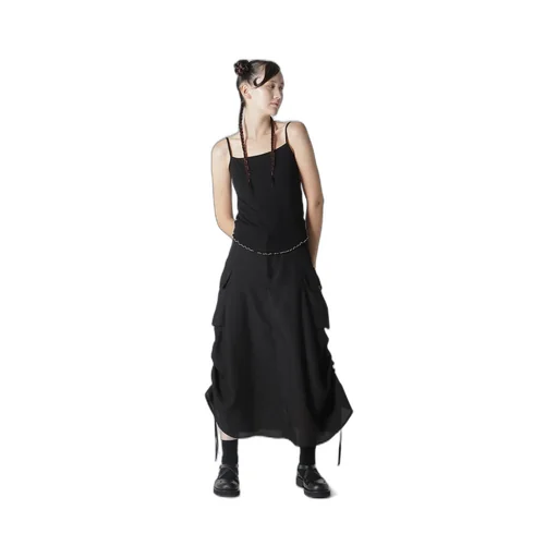 Poplin Side String Skirt