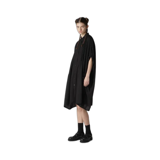 Poplin Pintuck Dress