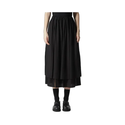 Poplin Paneled Skirt