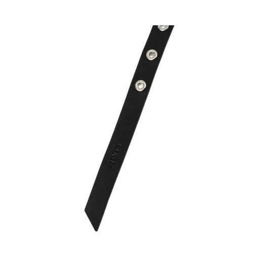 Oil Tanned Leather Slim Eyelet Belt
