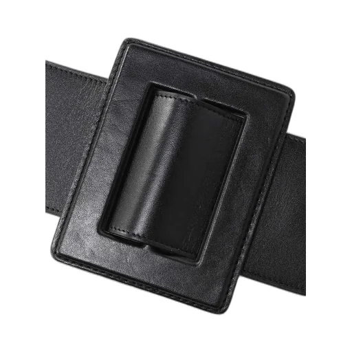 Oiled Smooth Leather Buckle Belt