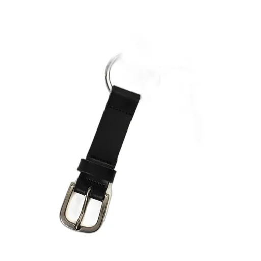 Oil Tanned Leather Slim Eyelet Belt