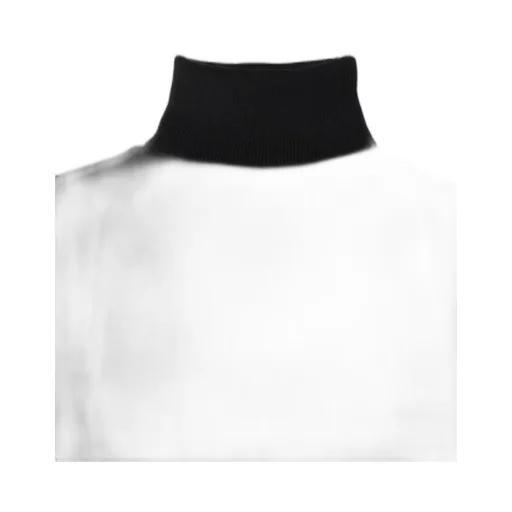 Standard Wool Plain Side Stitch Washable Short Turtle Neck Knit