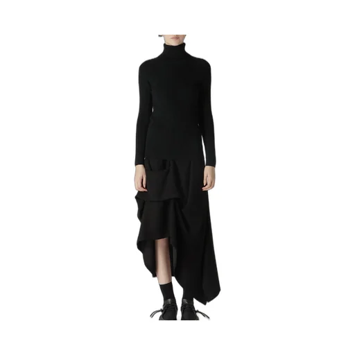Standard Wool Plain Side Stitch Washable Short Turtle Neck Knit