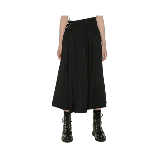 Standard Wool Gabardine Long Gathered Skirt