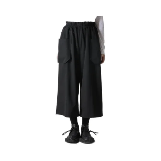 Wool Gabardine Big Pants
