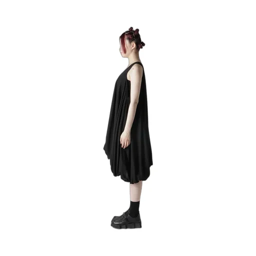 Poplin Balloon Dress