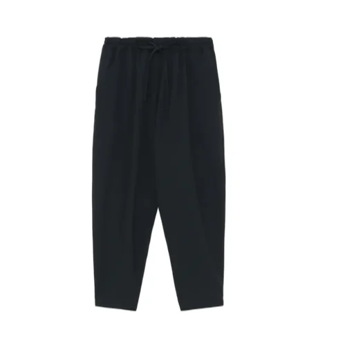 Wool Gabardine Elastic Waist Pants