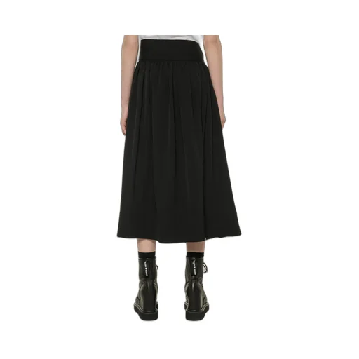 Standard Wool Gabardine Long Gathered Skirt
