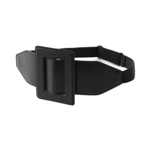 Oil Smooth Leather Buckle Belt