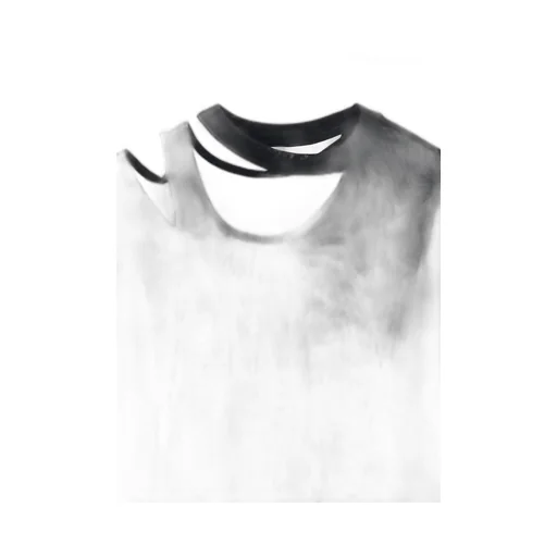 Tulle Slit T-Shirt