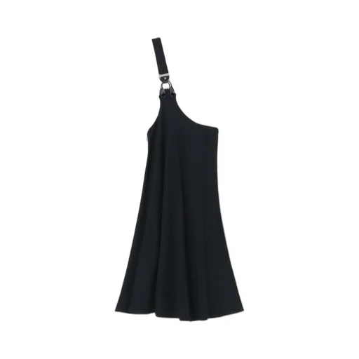 W/Gabardine One Shoulder Skt