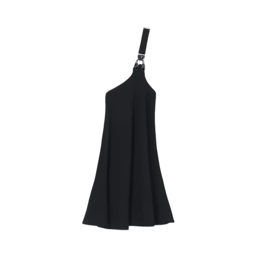 W/Gabardine One Shoulder Skt