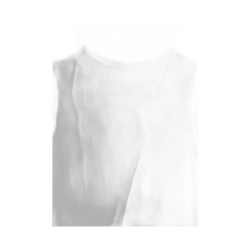 Ramie Lawn Double Front Drape Shirt
