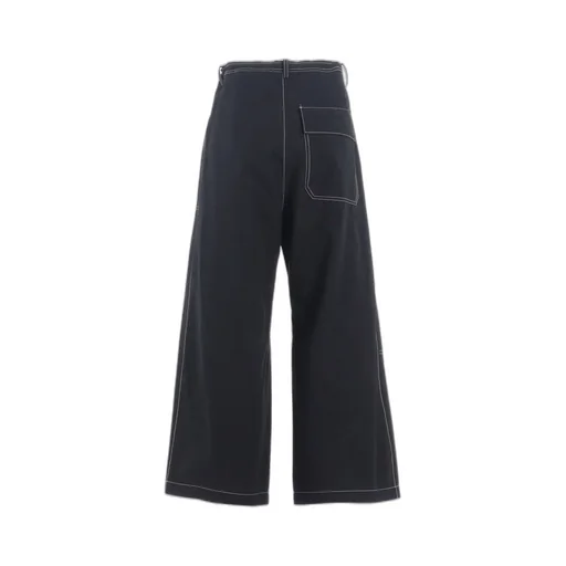 Cotton Linen Dump Straight Pants