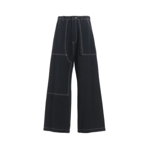 Cotton Linen Dump Straight Pants