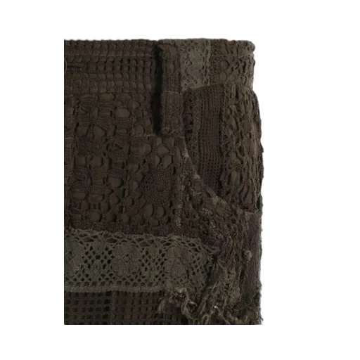 Lace Patchwork Strait Pants