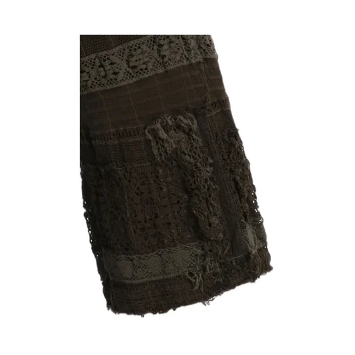 Lace Patchwork Strait Pants