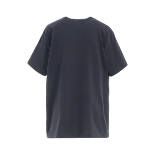 Animal Flocked Print Round Neck Short Sleeve T