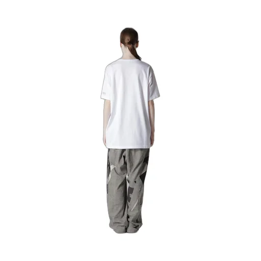 Animal Flocked Print Round Neck Short Sleeve T