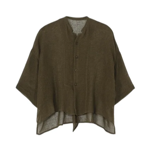Leno Cloth Half Sleeve Box Shirt