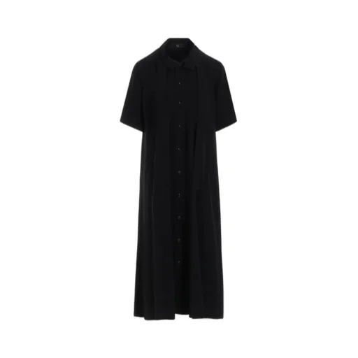 Crepe De Chine Bow Tie Raglan Dress