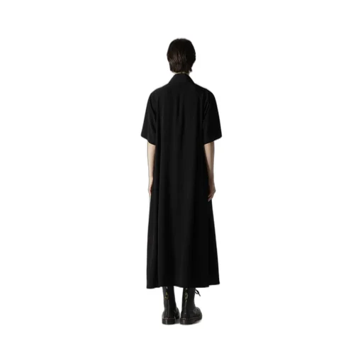 Crepe De Chine Bow Tie Raglan Dress