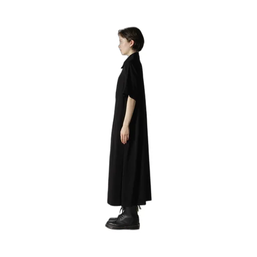 Crepe De Chine Bow Tie Raglan Dress