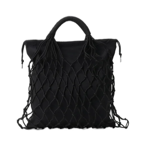 Polyester Cord Logo Knit Bag