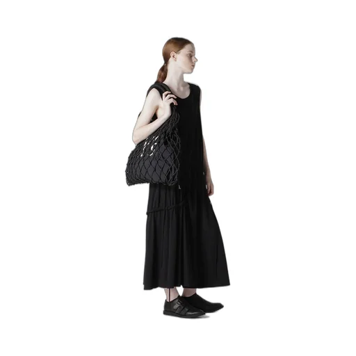 Polyester Cord Logo Knit Bag