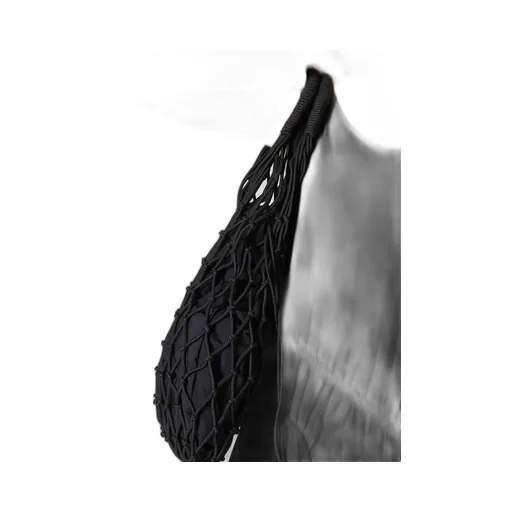 Polyester Cord Logo Knit Bag